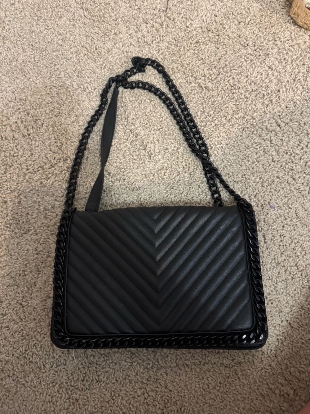 Black ALDO shoulder bag with adjustable strap
